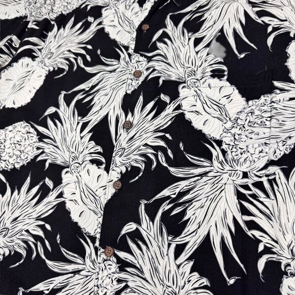 VTG Reyn Spooner Hawaiian Shirt Sz.XL Short Sleeve Pineapple Print Tropical - Picture 8 of 10
